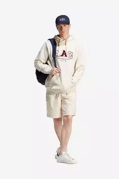 Толстовка Metro Hood из хлопка adidas Originals, бежевый