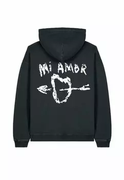 Толстовка MI AMOR BACK EMBROIDERY VINTAGE - Hoodie Mira Paris, цвет Black Denim