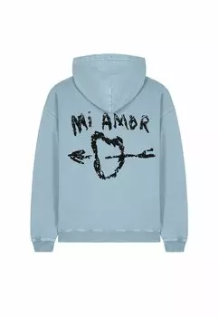 Толстовка MI AMOR BACK EMBROIDERY VINTAGE - Hoodie Mira Paris, светло-голубой