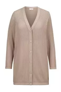 Толстовка MIAMODA Strickjacke, бежевый