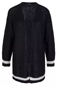 Толстовка MIAMODA Strickjacke, черный