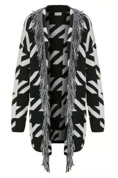 Толстовка MIAMODA Strickjacke, черный