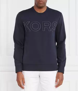 Толстовка Michael Kors Regular Fit с логотипом, синий