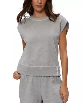 Толстовка Michael Stars Brooklyn Power Shoulder Sweatshirt, цвет Heather Grey