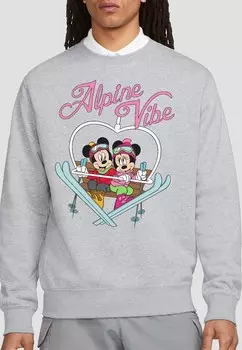 Толстовка MICKEY MOUSE ALPINE VIBES PRINT Disney, серый