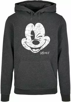 Толстовка Mickey Mouse Distressed ABSOLUTE CULT, цвет charcoal