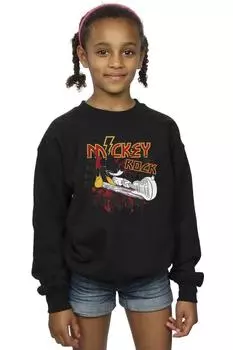 Толстовка Mickey Mouse Smash Guitar Rock Disney, черный