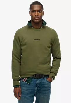 Толстовка MICRO LOGO CREW Superdry, зеленый