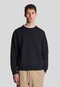 Толстовка MID LAYERS INTERLOCK CREW NECK Lyle & Scott, темно-синий
