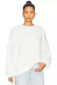 Толстовка Miles с монограммой в рамке Anine Bing, off white