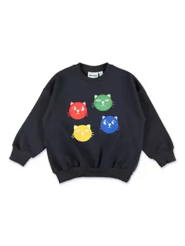 Толстовка Mini Rodini Cool Cats, черный