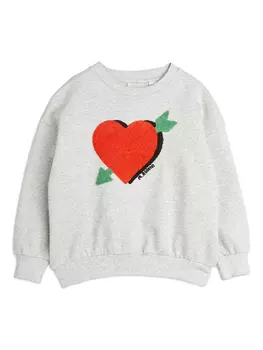 Толстовка Mini Rodini с сердечками, серый