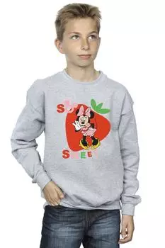 Толстовка Minnie Mouse So Sweet Strawberry Disney, серый