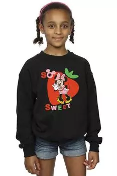 Толстовка Minnie Mouse So Sweet Strawberry Disney, черный