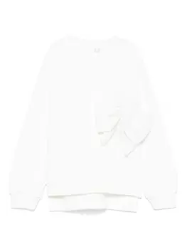 Толстовка Miss Grant Kids с бантом, белый