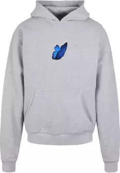 Толстовка Mister Tee "Mister Tee Unisex Le Papillon Heavy Oversize Hoodie " Mistertee, серый