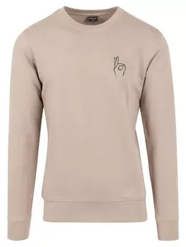 Толстовка Mister Tee Rundhalsausschnitt, цвет darksand