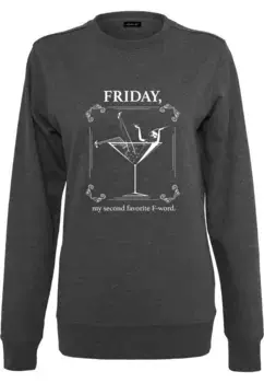 Толстовка Mister Tee "Женская женская футболка Mister Tee с круглым вырезом F-Word" Mistertee, цвет Charcoal