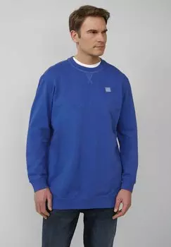 Толстовка MIT GARMENT DYE UND LOGO-DETAIL s.Oliver, темно-синий