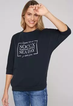 Толстовка MIT KURZEN RMELN UND GLITTER Soccx, цвет blue navy