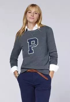 Толстовка MIT LABEL-AKZENT Polo Sylt, серый