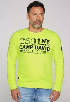 Толстовка MIT LOGO ARTWORK Camp David, цвет neon lime