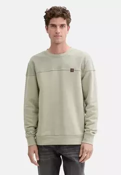 Толстовка MIT LOGO BADGE TOM TAILOR, светло-зеленый