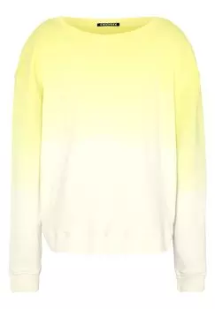 Толстовка MIT PRINT UND FARBVERLAUF Chiemsee, цвет yellow white