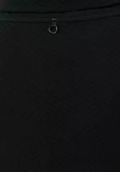 Толстовка MIT ROLLKRAGEN UND STRUKTURMUSTER comma, черный