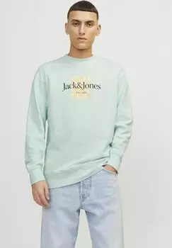 Толстовка MIT RUNDHALS GEDRUCKT Jack & Jones, цвет skylight