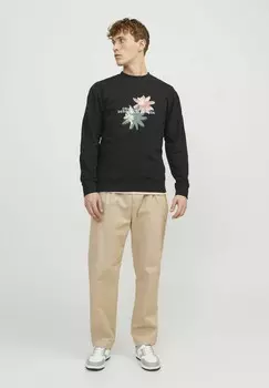 Толстовка Mit Rundhals Jack & Jones, черный