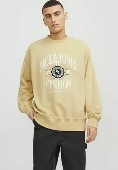 Толстовка Mit Rundhals Jack & Jones, цвет italian straw