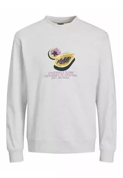 Толстовка MIT RUNDHALS Jack & Jones, молочный