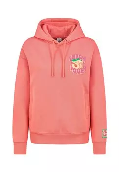 Толстовка MIT SPREAD YOUR LOVE SCHRIFTZUG - Hoodie Sublevel, коралловый