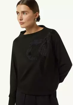 Толстовка MIT STICKEREI comma, черный