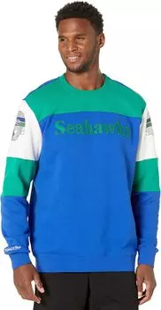 Толстовка Mitchell & Ness NFL Perfect Season Crew Fleece Seahawks, цвет Royal