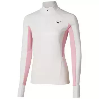 Толстовка Mizuno Active Warmalite half zip, белый