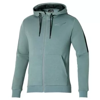 Толстовка Mizuno Release Full Zip, зеленый