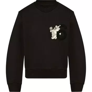 Толстовка Mm6 Maison Margiela с рисунком, черный