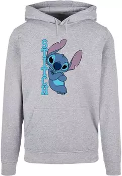 Толстовка MNNER LILO AND STITCH-POSING BASIC ABSOLUTE CULT, цвет heather grey