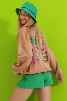 Толстовка - Многоцветный - Классический крой Trend Alaat Stili, разноцветный