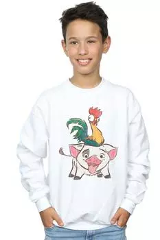 Толстовка Moana Hei Hei And Pua Disney, белый