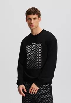 Толстовка MONOGRAM DEGRAD KARL LAGERFELD, черный