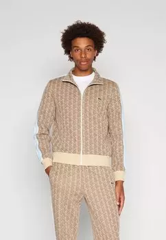 Толстовка MONOGRAM TRACK JACKET Lacoste, цвет croissant/cookie