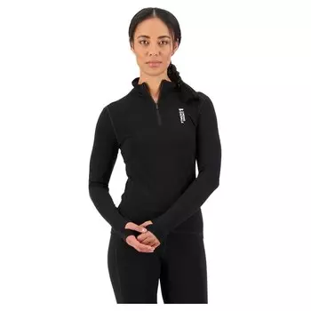Толстовка Mons Royale Cascade Merino Flex 200 1/4 Zip, черный