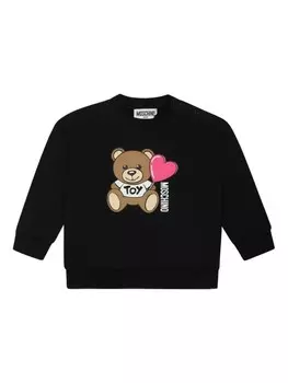 Толстовка Moschino Kids Teddy Bear, черный