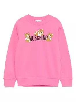 Толстовка Moschino Kids Teddy Bear, розовый