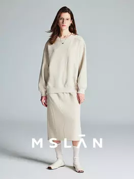 Толстовка Mslan с круглым вырезом, миндальный