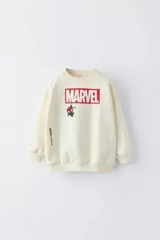Толстовка мстители marvel ZARA, середина экрю