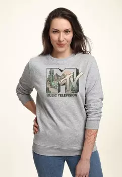 Толстовка MTV DESERT LOGO Henry Tiger, цвет Mottled Light Grey